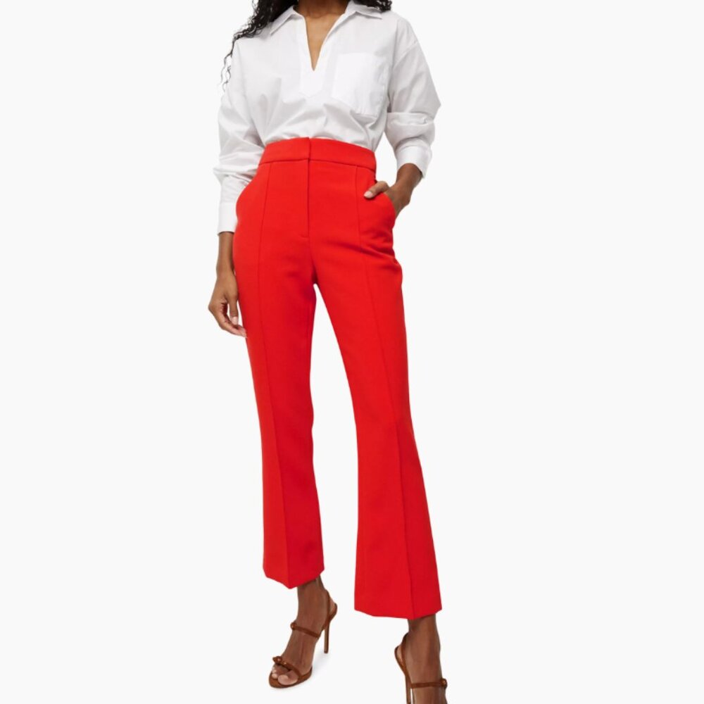 Veronica Beard Tani Flame Pintuck Pants XL size 14 - Picture 2 of 4